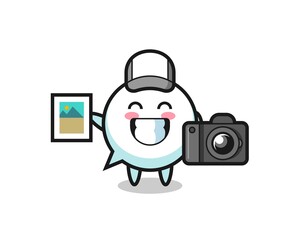 Sticker - Character Illustration of speech bubble as a photographer