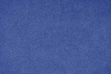 Texture Background Of Velours Blue Fabric. Fabric Texture Of Upholstery Furniture Textile Material, Design Interior, Wall Decor. Fabric Texture Close Up, Backdrop, Wallpaper.