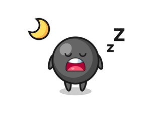 Sticker - dot symbol character illustration sleeping at night