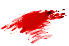 Blood Splatter On White Background. Graphic Resource For Design.