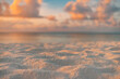 canvas print picture Amazing closeup beach sunset, endless blurred horizon, incredible dreamy sunlight. Relax, tranquility bright beach sand, rays. Positive energy serene solitude sea view. Summer beach golden skyline