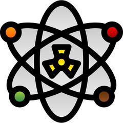 Sticker - Nuclear Fission Icon