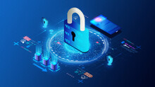 Transport Layer Security Concept - TLS And SSL Encryption - 3D Illustration