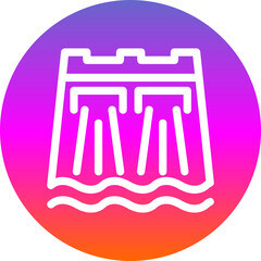 Sticker - Dam Icon