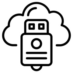 Sticker - Cloud USB 