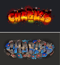 A Cool Genuine Wildstyle Graffiti Name Design - Charles