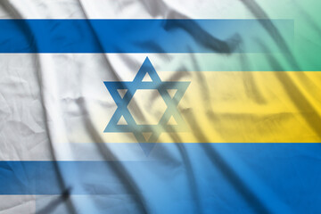 Israel and Gabon state flag transborder negotiation GAB ISR