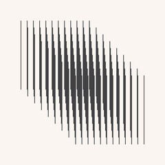 Aufkleber - Concept symbol with vertical lines in transition. Abstract art lines background.