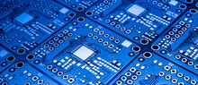  A Printed Circuit Board In Blue