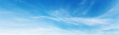 Leinwandbild Motiv blue sky with white cloud background