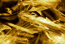 Close Up Of The Cellophane Crumpled Texture Background