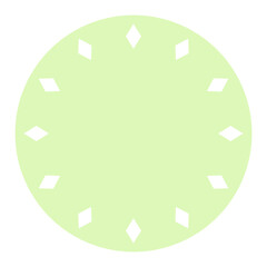 pastel circle frame
