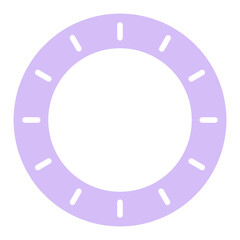 pastel circle frame
