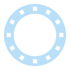 pastel circle frame
