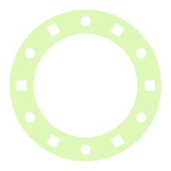 pastel circle frame
