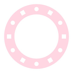 pastel circle frame
