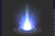 © iaroslavka - Vector blue power energy explosion light effect isolated on transparent background. Magic fantasy futuristic portal teleport. Electric lightning bolt. Cold sparkling burst