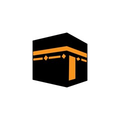 Wall Mural - kaaba icon logo vector design