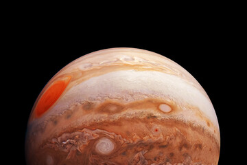 Wall Mural - planet jupiter, on a dark background. elements of this image furnished by nasa