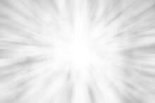 Abstract Grey Background With Zoom Lights Radial Blur Effect.
