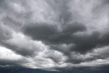 Wall Mural - Grey storm clouds in sky