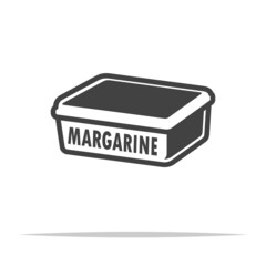 Wall Mural - margarine icon transparent vector isolated