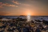 Fototapeta Niebo - Monterey - view of the coast at sunset.