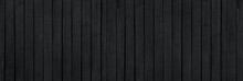 Black Painted Wooden Fence For Background