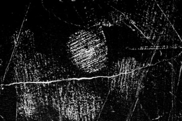 Poster - white scratches isolated on black background