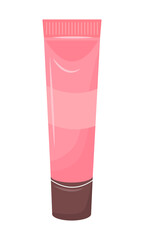 Poster - Lotion semi flat color vector object. Full sized item on white. Antiaging beauty product. Hair skin care and treatment simple cartoon style illustration for web graphic design and animation