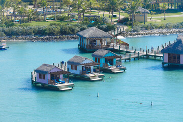 houses in water in Amber Cove dominican republic,puerto plaza,