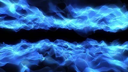 Wall Mural - abstract scientific fantasy background light energy waves forms circling and fluctuation shiny parti