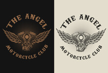 Vintage Motorcycle Club Illustration Logo