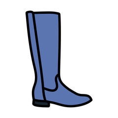 Poster - Autumn Woman Boot Icon