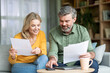 © Prostock-studio - Middle aged spouses checking financial documentation while planning family budget at home