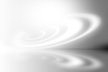 Aufkleber - White and gray abstract background waves and smooth light trails That are blurred and soft  For design and display work