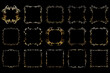 © Creative Journey - Vector luxury golden frames set. Ornamental shiny golden decorative design elements collection.