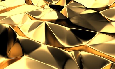 Wall Mural - Luxury Golden Shiny Abstract Background