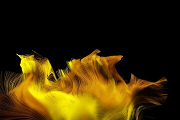 Poster - Abstract wave color illustration with place for text, 3d rendering