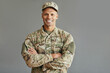 © Drazen - Young confident African American veteran looking at camera.