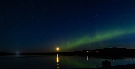 northern lights over labrador