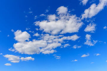 Poster - beautiful blue sky with clouds