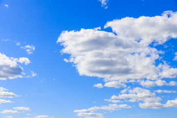 Poster - beautiful blue sky with clouds