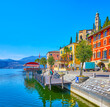 Morcote from Lake Lugano, Switzerland