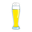 Szklanka piwa - ilustracja wektorowa