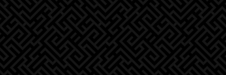 Poster - Widescreen seamless background. Maze backdrop. Labyrinth illustration.