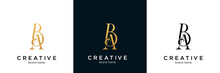 Initial Letter BA Logo Manual Black Elegant Minimalist Signature Logo