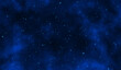 © Alrika  - Abstract blue space background with nebula and stars