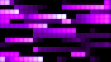 Poster - Data mining moving, abstract squares background. Motion. Colorful blurred retro pattern with rows of intermittently flowing squares.