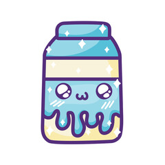 Sticker - milk box kawaii cartoon